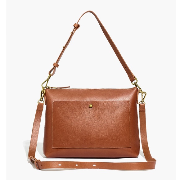 Madewell Handbags - New MADEWELL The Transport Shoulder Crossbody Bag in English Saddle Leather